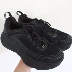 Hoka Bondi 6 Black Sneakers